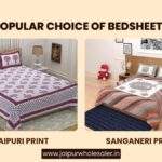 Jaipuri & Sanganeri print bedsheets in India